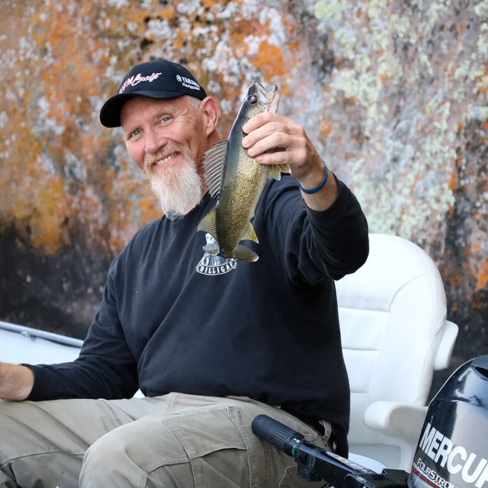 Lyle Bauer holding a fish
